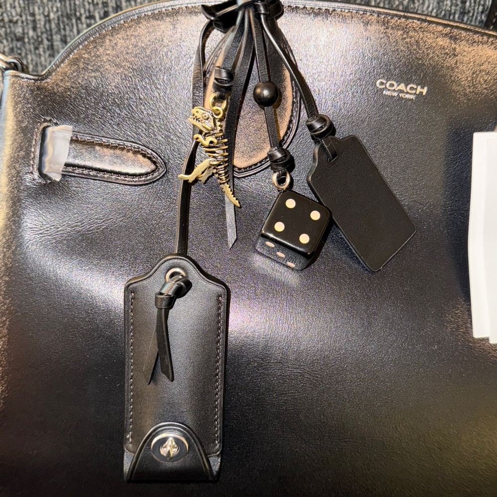 Coach Runway Empire Carryall 40 Bag in Hand Distressed Natural Grain Leather NWT - Picture 5 of 15